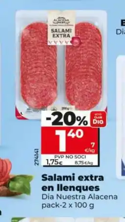 Dia Salami extra en llenques oferta