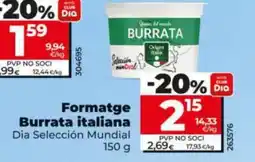 Dia Formatge Burrata italiana oferta