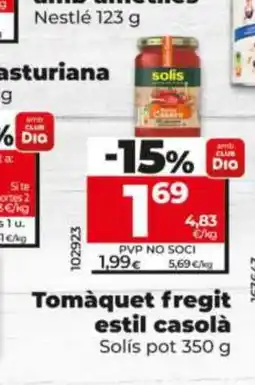Dia SALSA Tomàquet fregit estil casolà oferta