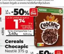 Dia CHOCAPIC Cereals oferta