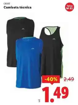 Ocine Crivit - camiseta tecnica oferta