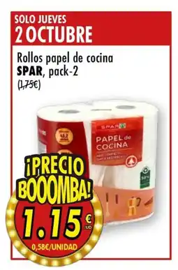 SPAR SPAR Rollos papel de cocina oferta
