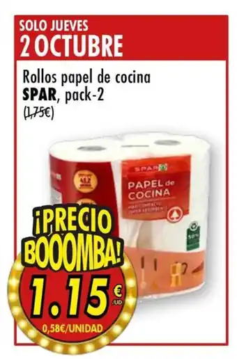 SPAR SPAR Rollos papel de cocina oferta