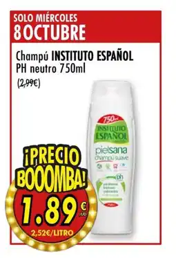 SPAR INSTITUTO ESPAÑOL Champú PH neutro oferta