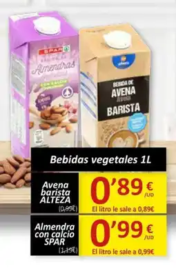 SPAR Bebidas vegetales oferta