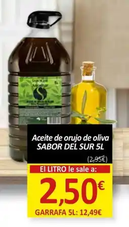 SPAR SABOR DEL SUR Aceite de orujo de oliva oferta