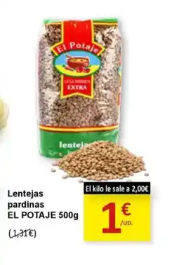 SPAR EL POTAJE Lentejas pardinas oferta
