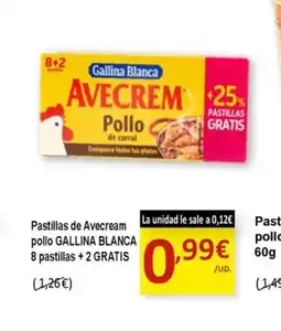 SPAR GALLINA BLANCA Pastillas de Avecream pollo oferta
