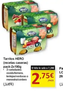 SPAR HERO Tarritos oferta