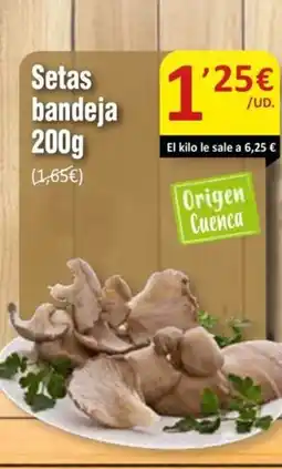 SPAR Setas bandeja oferta