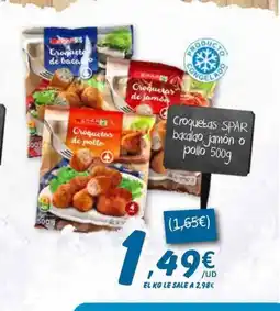 SPAR SPAR Croquetas bacalao, jamón o pollo oferta