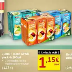 SPAR SPAR Zumo + leche oferta