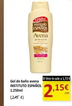 SPAR INSTITUTO ESPAÑOL Gel de baño avena oferta