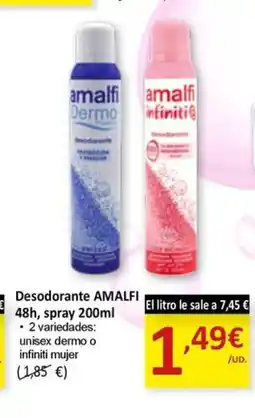 SPAR AMALFI Desodorante 48h spray oferta