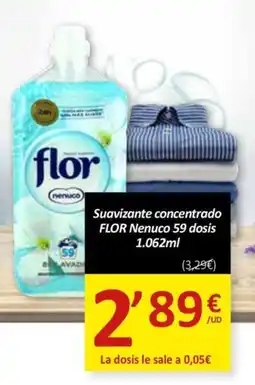 SPAR FLOR Suavizante concentrado Nenuco 59 dosis oferta