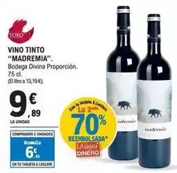 E.Leclerc Madremia - vino tinto oferta