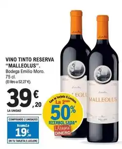 E.Leclerc Malleolus - vino tinto reserva oferta