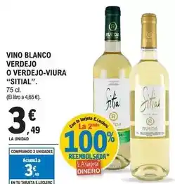 E.Leclerc Sitial - vino blanco verdejo o verdejo-viura oferta