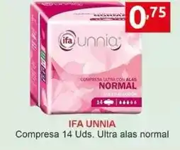 Supermercados Extremadura Ifa unnia - compresas oferta