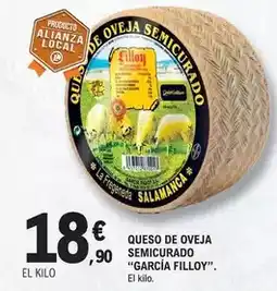 E.Leclerc Garcia folloy - queso de oveja semicurado oferta