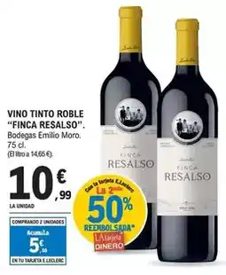E.Leclerc Finca resalso - vino tinto roble oferta