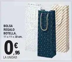 E.Leclerc Bolsa regalo botella oferta