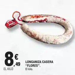 E.Leclerc Flores - longaniza casera oferta