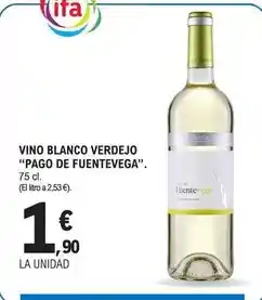 E.Leclerc Pago de fuentevega - vino blanco verdejo oferta