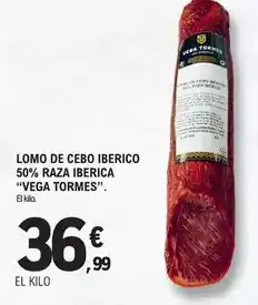 E.Leclerc Vega tormes - lomo de cebo iberico 50% raza iberica oferta