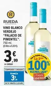 E.Leclerc Rueda - vino blanco verdejo palacio de pimentel oferta