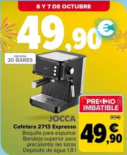 Carrefour JOCCA Cafetera 2713 Expresso oferta
