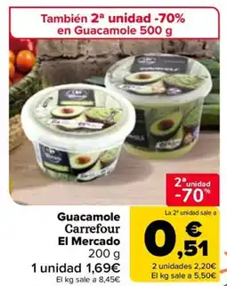 Carrefour Guacamole Carrefour El Mercado oferta