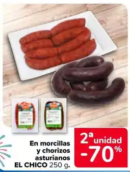 Carrefour EL CHICO En morcillas y chorizos asturianos oferta