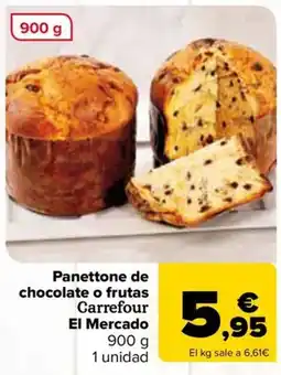 Carrefour Panettone de chocolate o frutas Carrefour El Mercado oferta