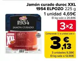 Carrefour 1954 ELPOZO Jamón curado duroc XXL oferta
