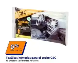 Action C&c - toallitas húmedas para el coche oferta