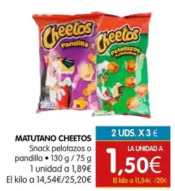 Dicost Cheetos - matutano oferta