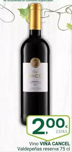 Supermercados Dani Viña salceda - vino valdepenas reserva oferta