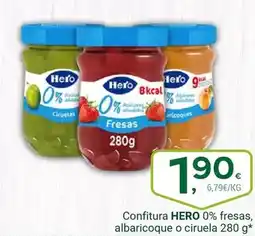 Supermercados Dani Hero - confitura 0% fresas, albaricoque o ciruela oferta