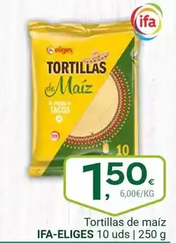Supermercados Dani Ifa eliges - tortillas de maiz oferta