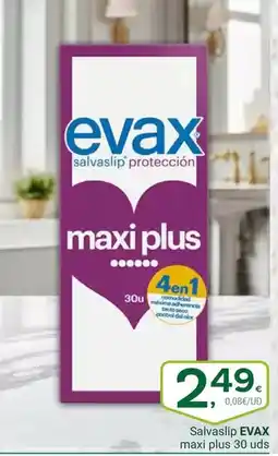 Supermercados Dani Evax - salvaslip maxi plus 30 uds oferta