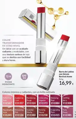 AVON Anew - barra de labios con sérum revival oferta