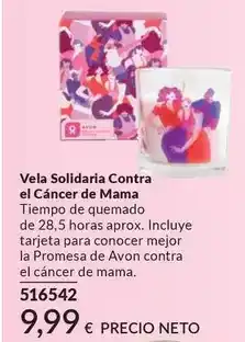 AVON Vela - solidaria contra el cancer de mama oferta