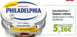 Hiper Usera Philadelphia - queso crema oferta