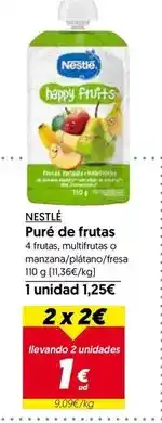 Hiper Usera Nestlé - pure de frutas oferta