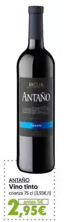 Hiper Usera De antaño - vino tinto oferta