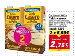Hiper Usera Gallina blanca - caldo casero oferta