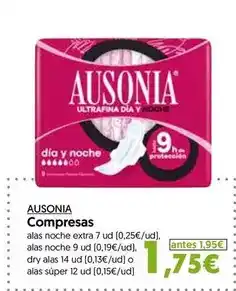 Hiper Usera Ausonia - compresas oferta