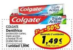Hiper Usera Colgate - dentifrico oferta