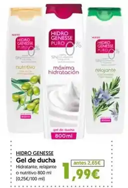 Hiper Usera Hidrogenesse - gel de ducha oferta